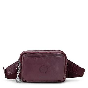 Kipling Abanu Multi Metallic Convertible Crossbody Taske Bordeaux | DK 1029OK